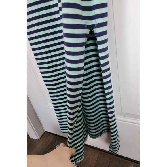 STS Sail to Sable Maxi Dress Size L Stripped Cotton Breathable Natural Vacation - Picture 5 of 6